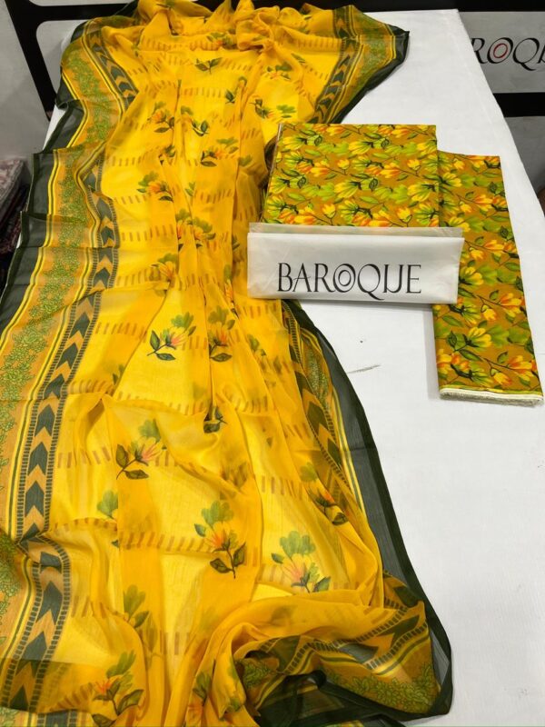 Digital Printed Lawn Shirt Trouser and Dopata - Image 6