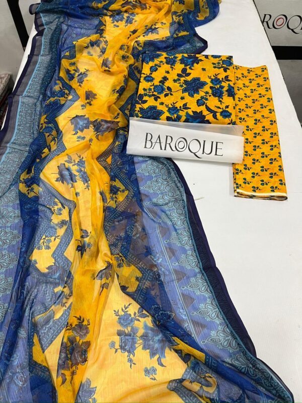 Digital Printed Lawn Shirt Trouser and Dopata - Image 2
